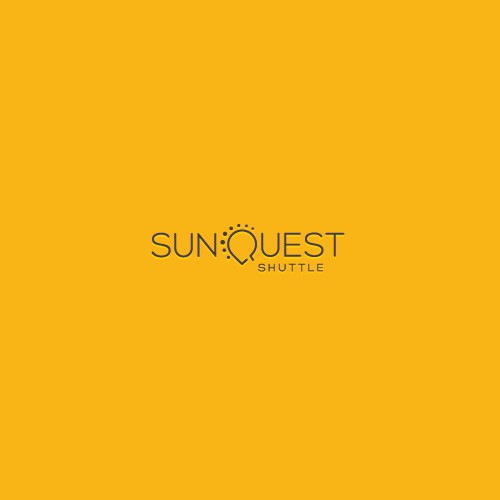 Sun and city logo with the title 'Minimal & Simple Wordmark'