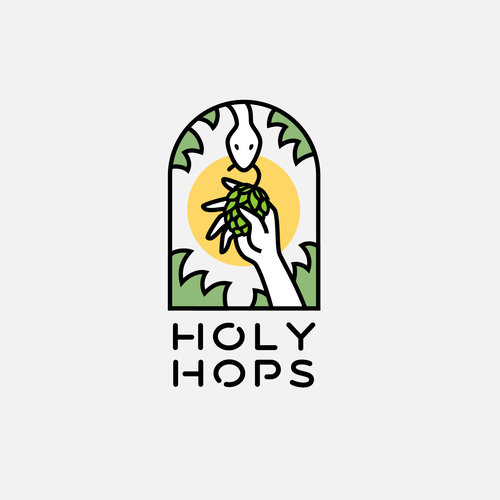 Holy design with the title 'Logo concept for beverage brand'