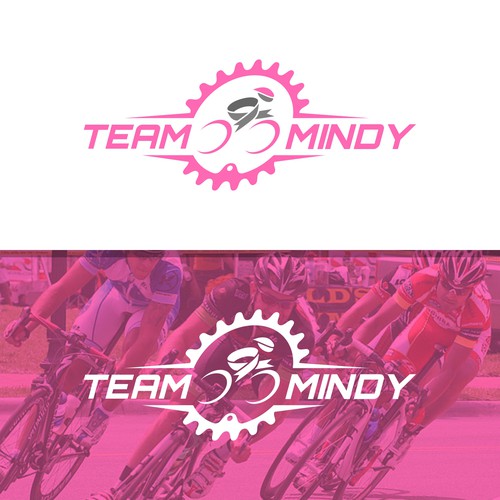 Cycling design with the title 'Ribbon Cycling Logo Concept'