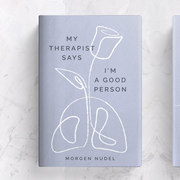 Poetry book cover with the title 'Book cover design'