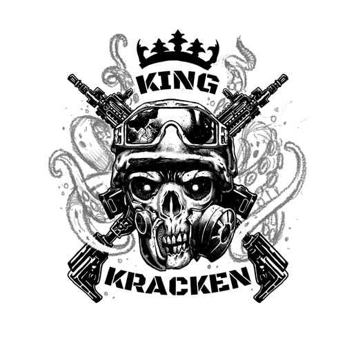 Octopus t-shirt with the title 'King Kracken'