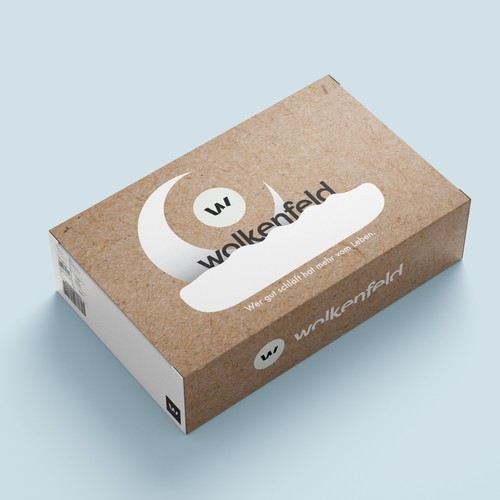 Flat packaging with the title 'Calm and smooth package design'