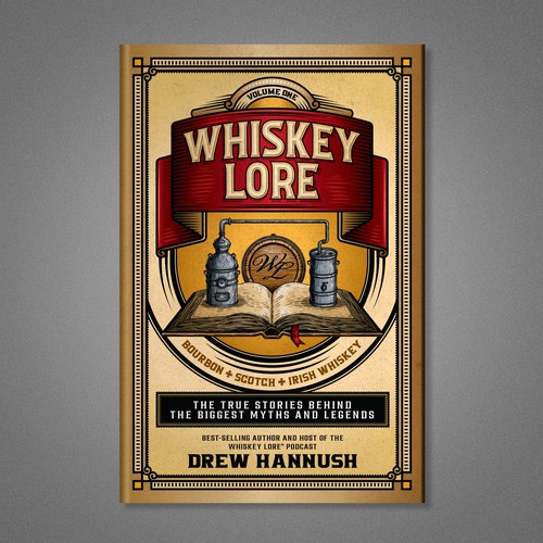 Vintage book cover with the title 'Book Cover Design'