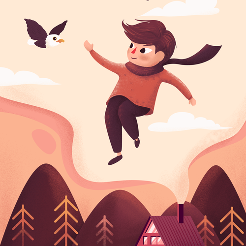 Children's book cover with the title 'Skipper--The Boy Who Could Fly'