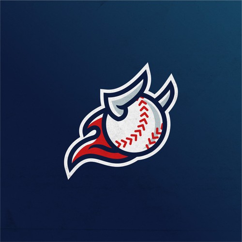 Flame design with the title 'Flaming baseball+bull logo for a Youtube coaching channel '