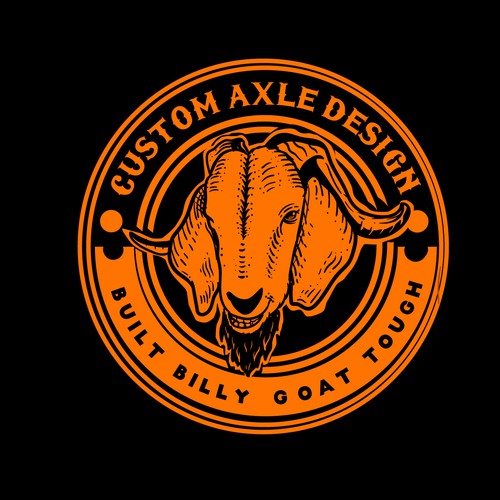 Wicked logo with the title 'vintage handdrawn goat logo'