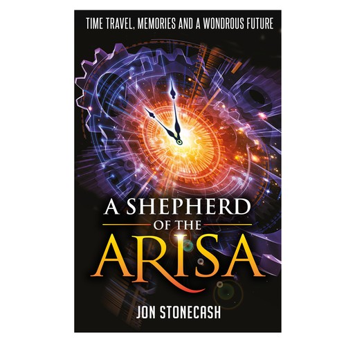 Time travel book cover with the title 'Science Fiction Book Cover'