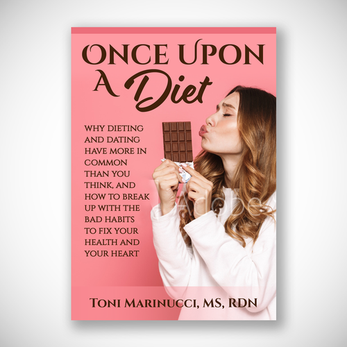 Diet book cover with the title 'Book Cover Design'