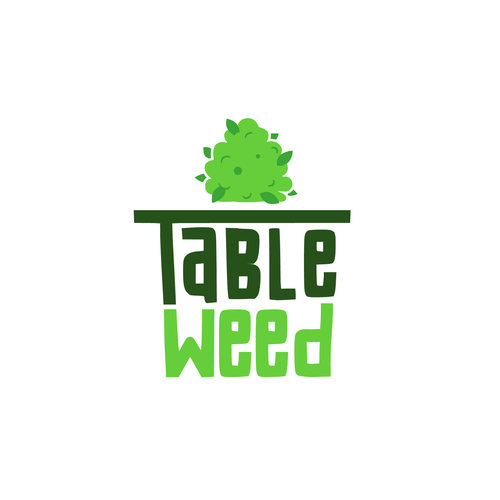 Weed logo with the title 'Table weed'