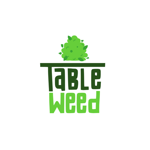 Table design with the title 'Table weed'