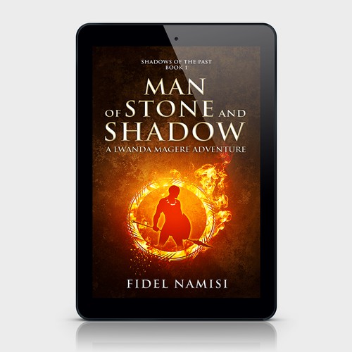 Ring design with the title 'Man of stone and shadow'