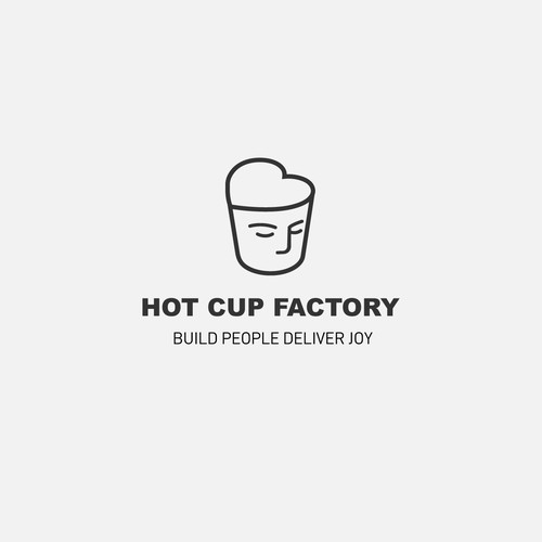 Food service logo with the title 'Minimal logo design for coffee shop supplier'
