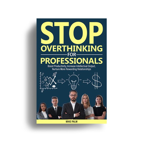 Amazon book cover with the title 'STOP OVERTHINKING FOR PROFESSIONALS'