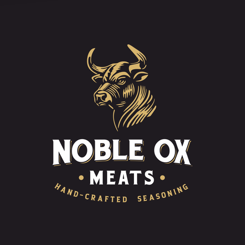 Ox design with the title 'Logo for a Seasoning Brand'