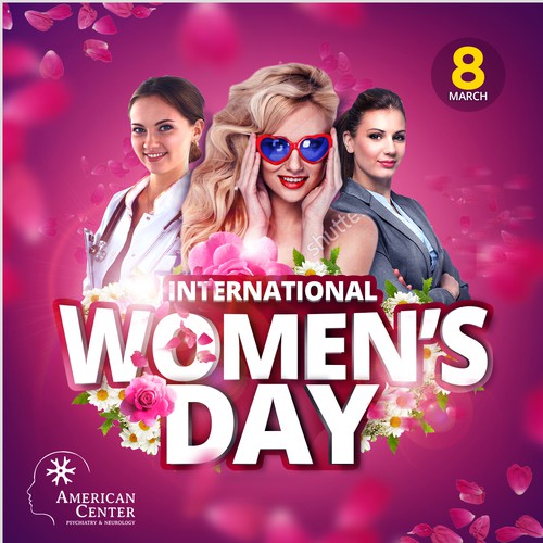 Instagram ad design with the title 'Women's Day Facebook Banner'
