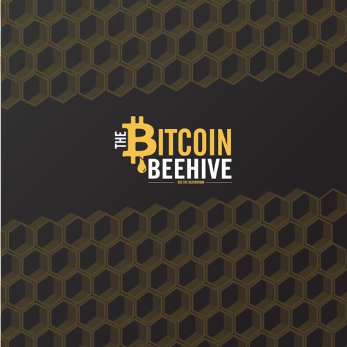 Beehive design with the title 'The Bitcoin Beehive Logo'