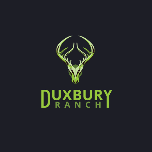 Stag logo with the title 'Hunting Logo'