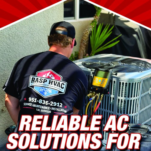 Door hanger design with the title 'Door Hanger for RASP HVAC'