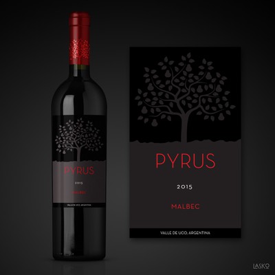 Wine label design