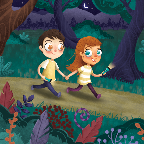 Illustrative artwork with the title 'Right Now I am Brave Book Illustration'