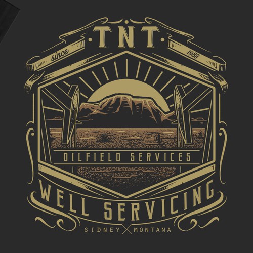 Industrial t-shirt with the title 'TNT Well Servicing'