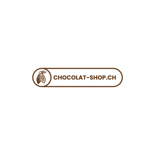 Cocoa logo with the title 'Chocolat-Shop Logo'