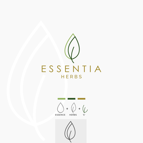 Essential design with the title 'Logo for herbs product'
