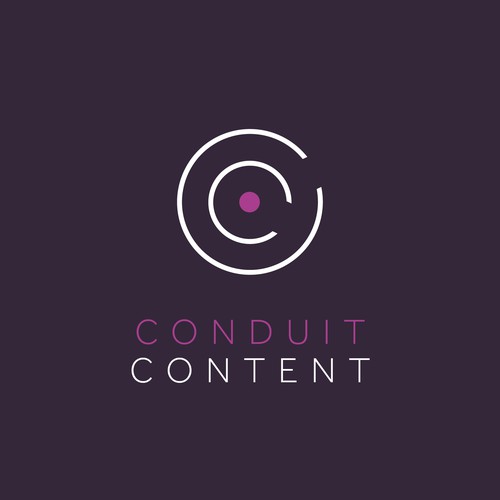 Calm logo with the title 'Conduit Content logo design'