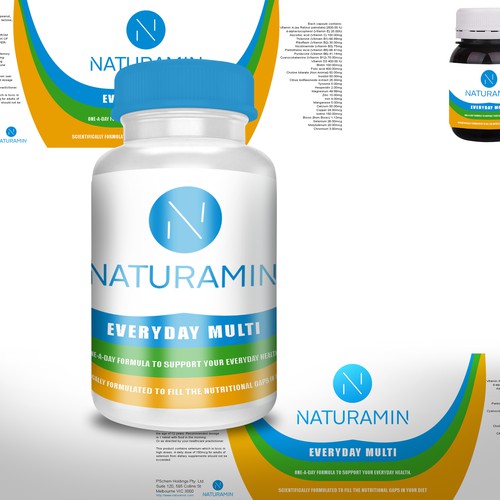 Color label with the title 'Package Design for young consumers'