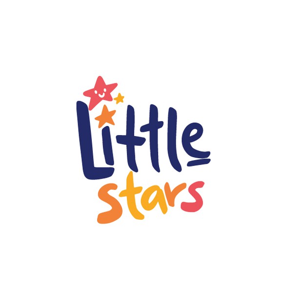 Kindergarten logo with the title 'Little stars '