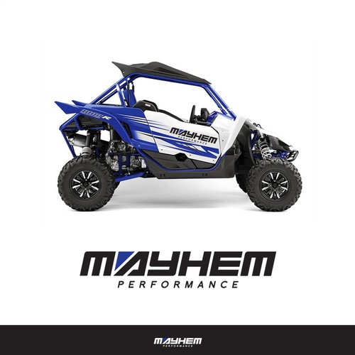 Automotive logo with the title 'Mayhem Performance Logo Design'