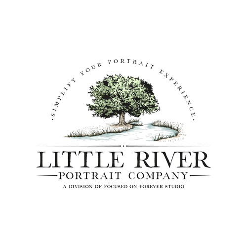 Oak design with the title 'Logo for Little River Portrait Co.'