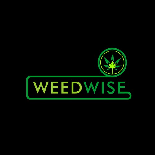 大麻标志的标题“WEEDWISE设计”