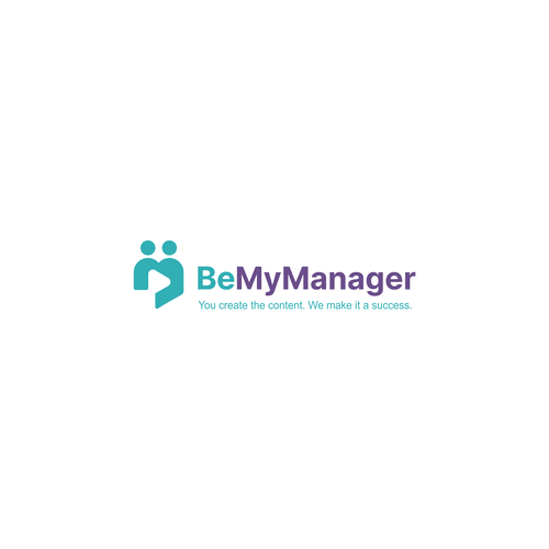 Content logo with the title 'Logo for BeMyManager, the perfect tool for content creators'