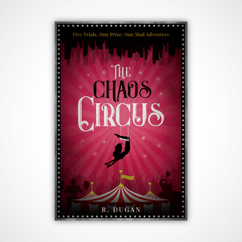 Retro book cover with the title 'Book cover design'