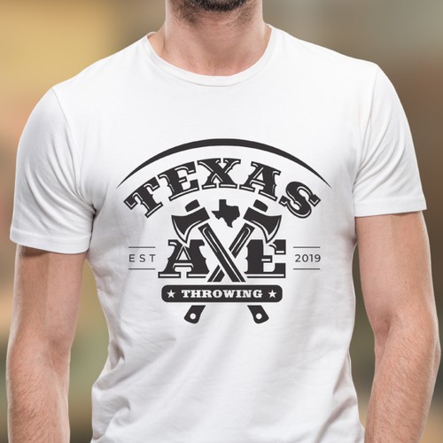 Texas logo with the title 'Texas Axe Throwing'