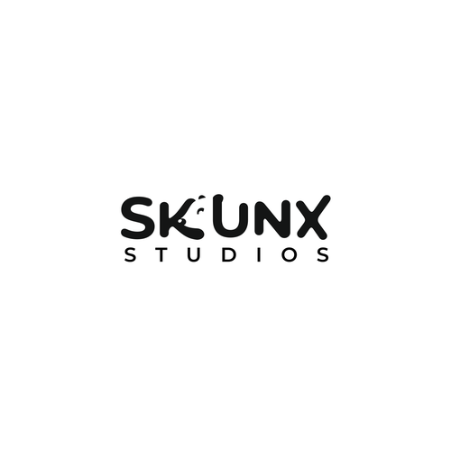 Mouse logo with the title 'Skunx Studios Logo'