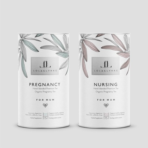 Clean label with the title 'Tea Lola Lykke'