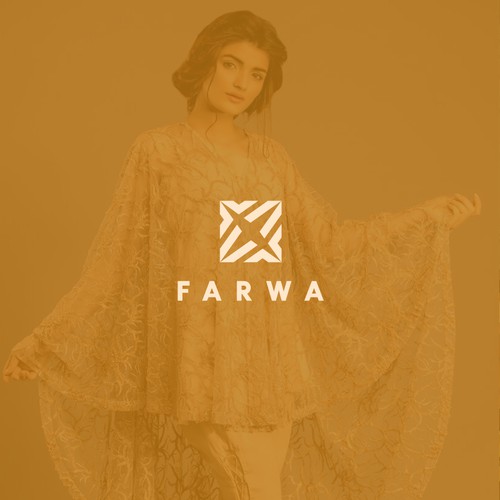 Arabian logo with the title 'Logo concept for "FARWA" Cape dress'