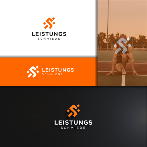 Chiropractic logo with the title 'Modern run logo'