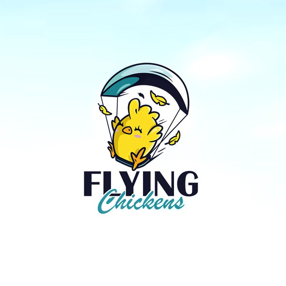 Character logo with the title 'Cute illustrated Mascot'