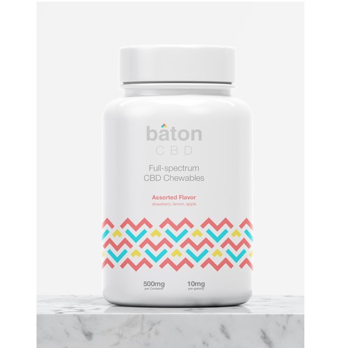 Pattern packaging with the title 'simple-patterned packaging design for baton'
