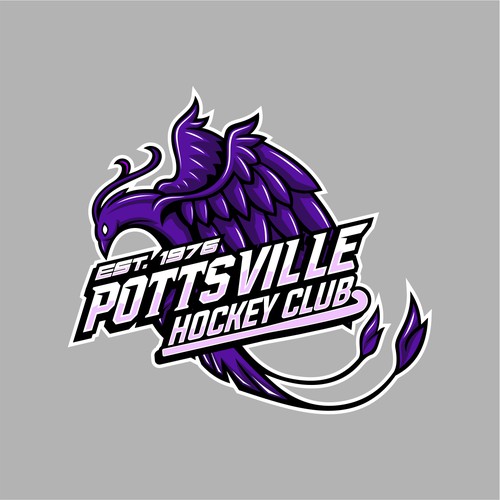 purple field hockey logo