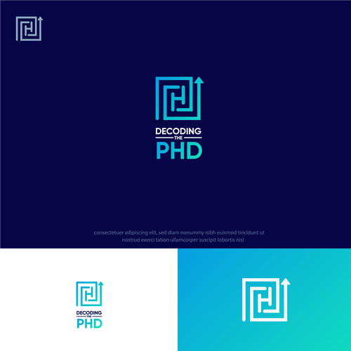 Hidden logo with the title 'Logo for Decoding The PhD'