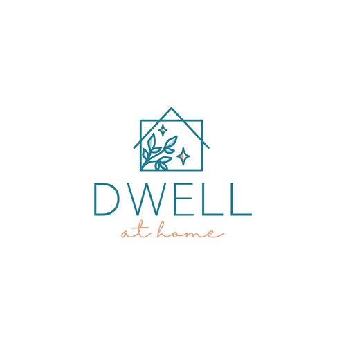 Peaceful logo with the title 'Dwell at Home'