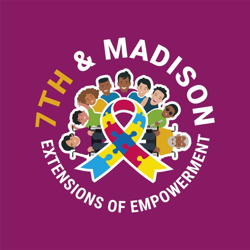 Autism logo with the title '7th & Madison Extensions of Empowerment'