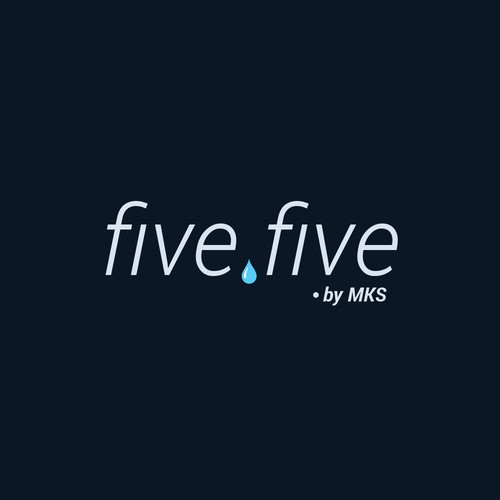 Number 5 logo with the title 'Logo Concept for Five.Five by MKS 4'