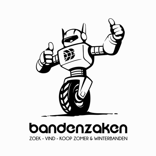 Dutch design with the title 'bandenzaken tyre'
