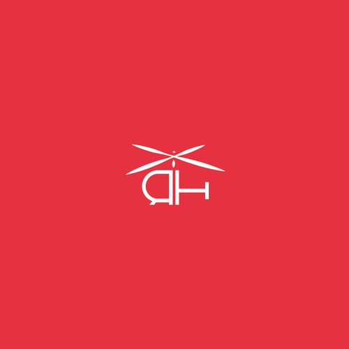 Helicopter design with the title 'Red Helicopter'