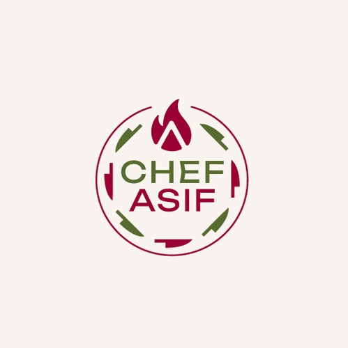 Cooking design with the title 'Chef Asif'